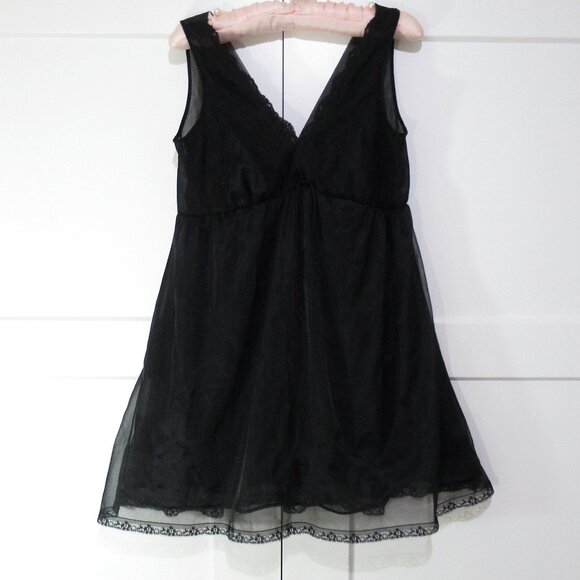 Miss Elaine Vintage Double Nylon Babydoll M - Picture 10 of 12